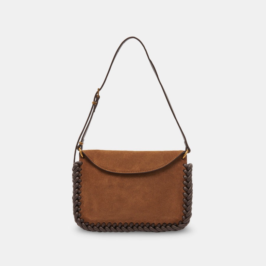 Handbags DOLCE VITA | Harper Shoulder Bag Tobacco Suede