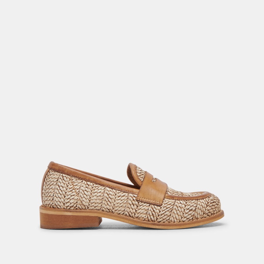 Flats & Loafers DOLCE VITA | Marina Loafers Brown Multi Raffia