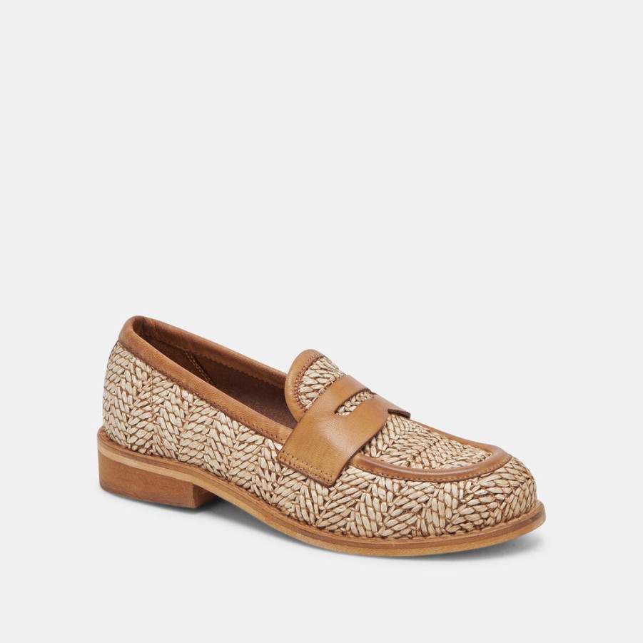 Flats & Loafers DOLCE VITA | Marina Loafers Brown Multi Raffia