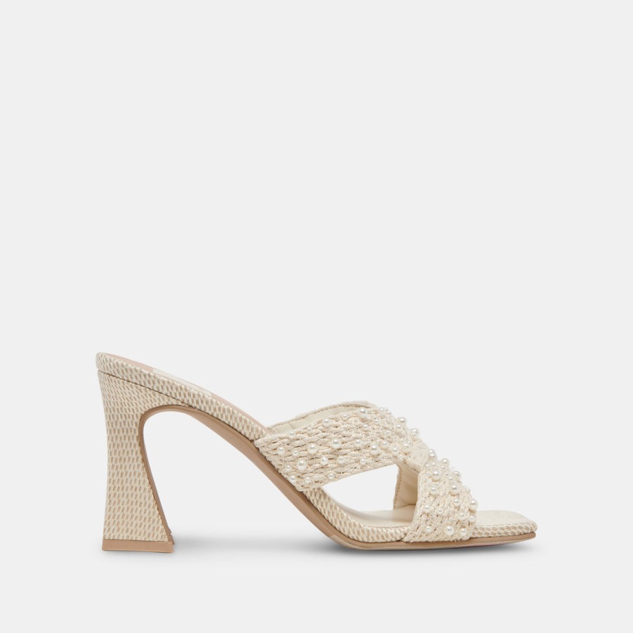 Sandals DOLCE VITA | Nitro Pearl Heels Vanilla Raffia