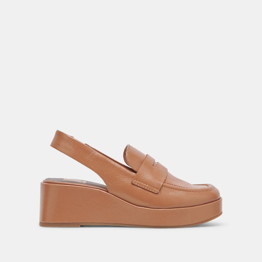 Wedges DOLCE VITA | Nada Loafers Brown Crinkle Patent