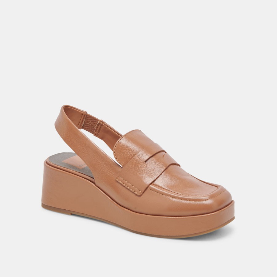 Wedges DOLCE VITA | Nada Loafers Brown Crinkle Patent