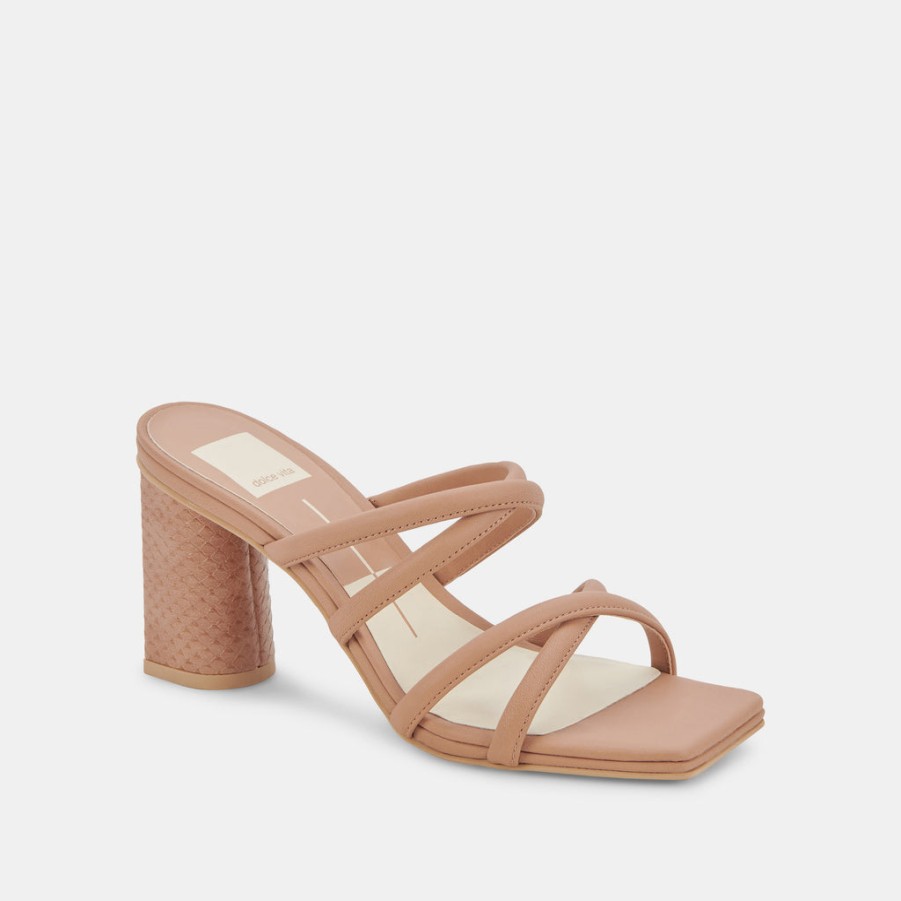 Sandals DOLCE VITA | Patsi Wide Heels Cafe Leather