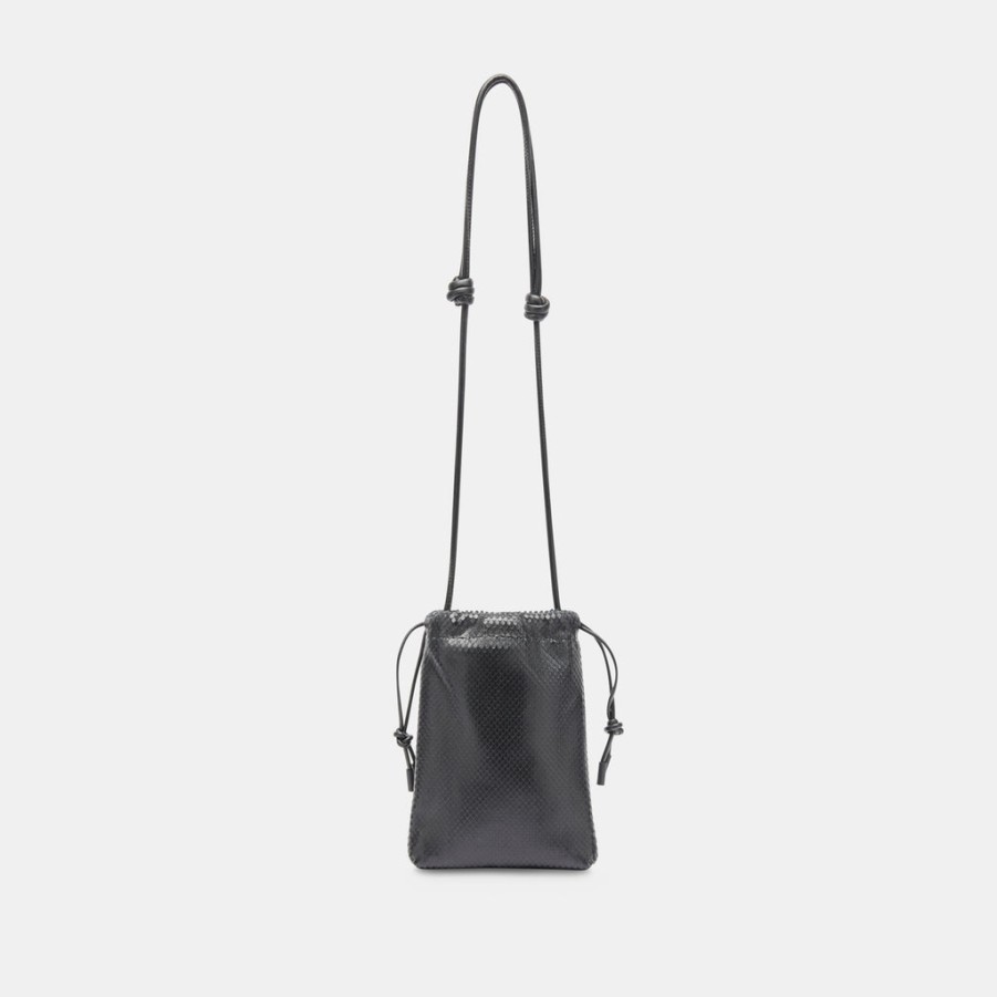 Handbags DOLCE VITA | Evie Crossbody Pouch Black Snake Leather