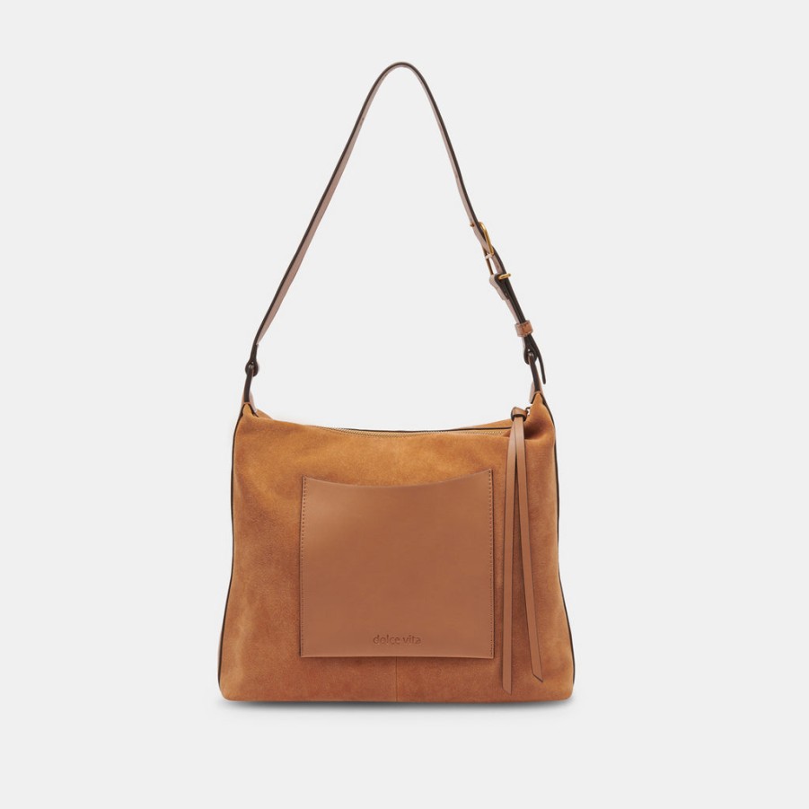 Handbags DOLCE VITA | Hana Shoulder Bag Rusty Oak Suede