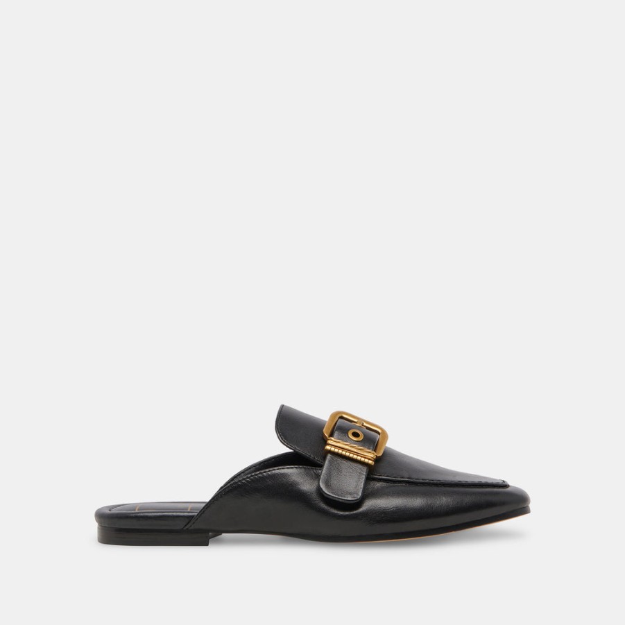 Mules & Clogs DOLCE VITA | Santel Flats Black Leather