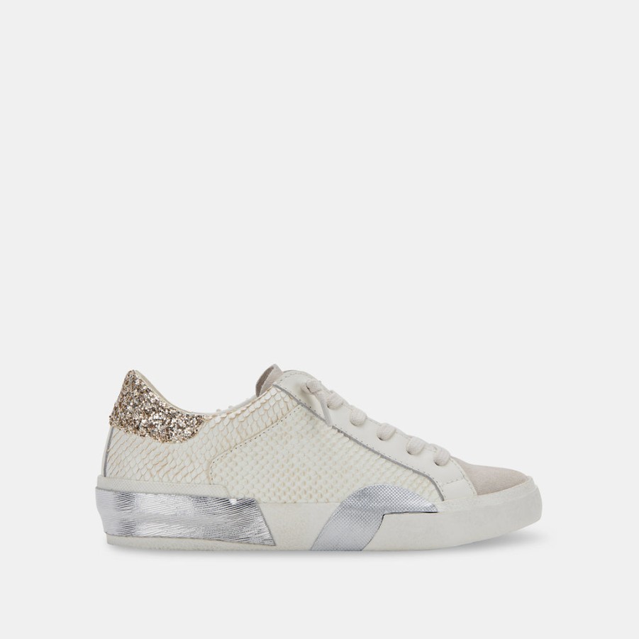 Sneakers DOLCE VITA | Zina Sneakers Off White Embossed Leather