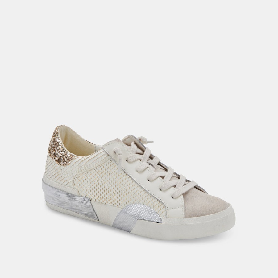 Sneakers DOLCE VITA | Zina Sneakers Off White Embossed Leather