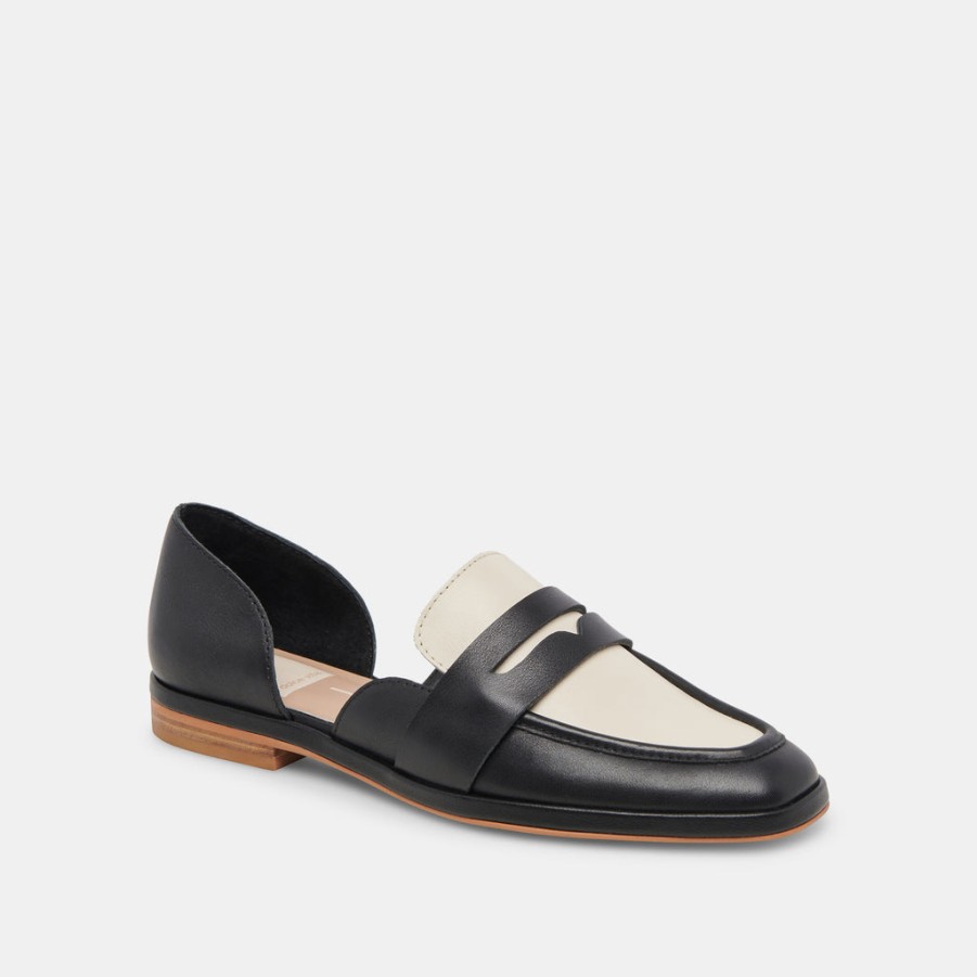 Flats & Loafers DOLCE VITA | Moyra Flats Black White Leather