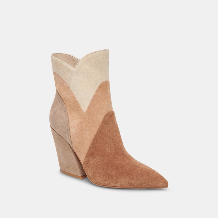 Boots & Booties DOLCE VITA | Neena Booties Brown Multi Suede