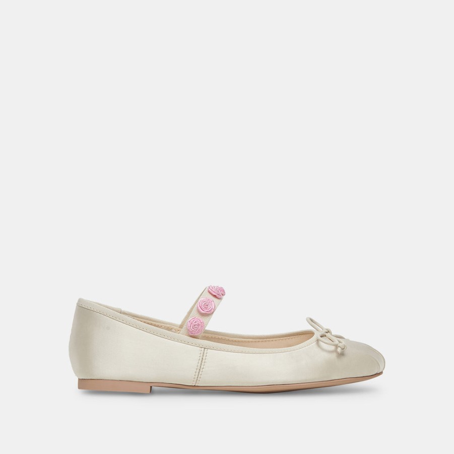 Flats & Loafers DOLCE VITA | Lilly Ballet Flats Ivory Multi Satin