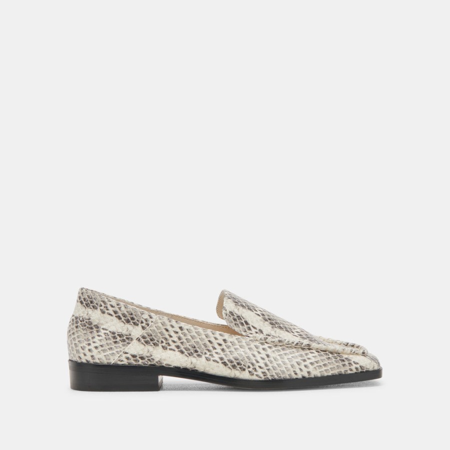 Flats & Loafers DOLCE VITA | Beny Flats Grey White Snake Embossed