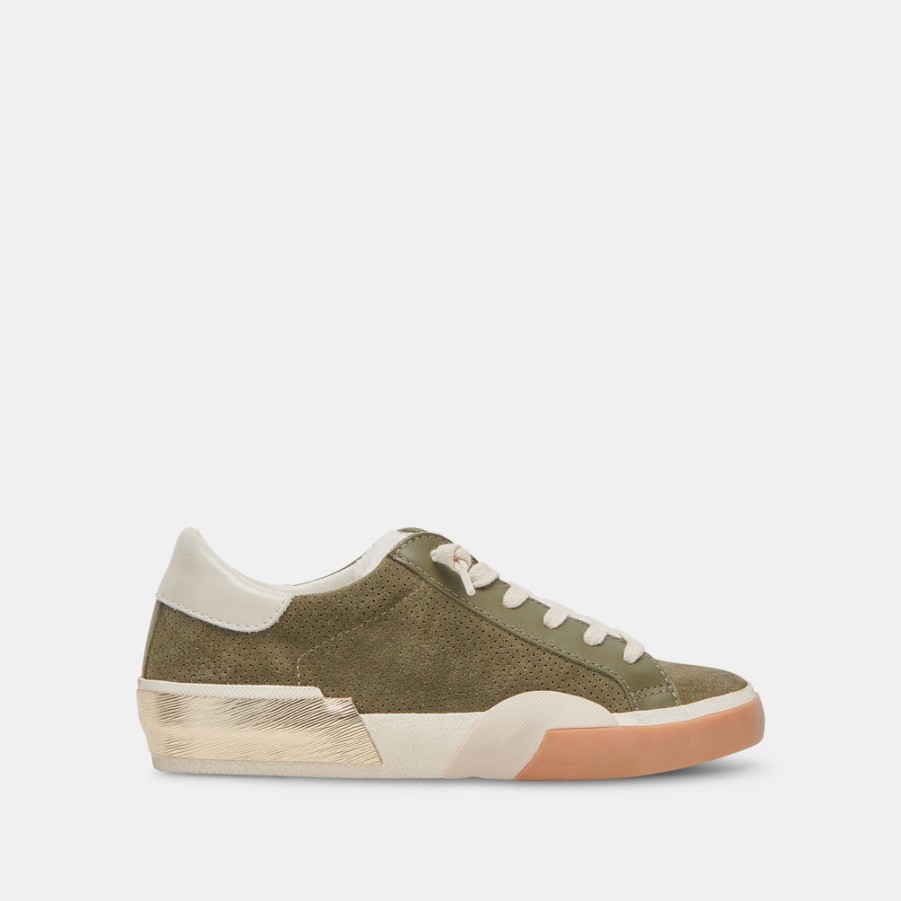 Sneakers DOLCE VITA | Zina Plush Sneakers Moss Perforated Suede