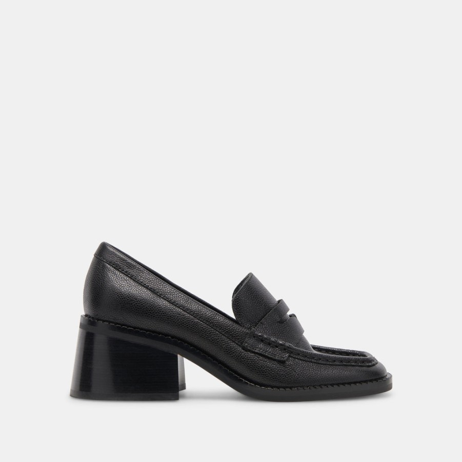 Flats & Loafers DOLCE VITA | Talie Loafers Onyx Embossed Leather