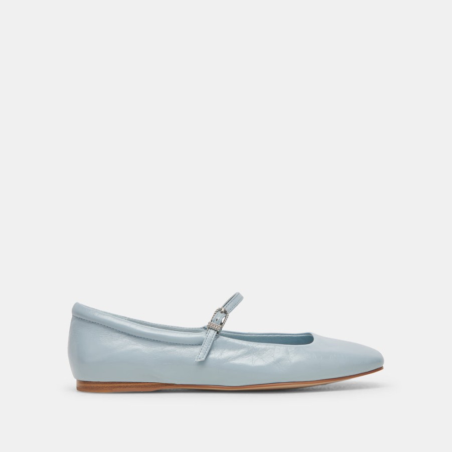 Flats & Loafers DOLCE VITA | Reyes Ballet Flats Sky Blue Crinkle Patent