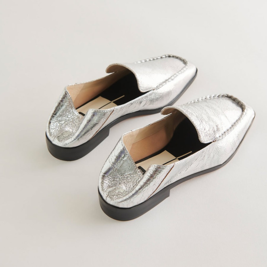 Flats & Loafers DOLCE VITA | Beny Flats Silver Distressed Leather