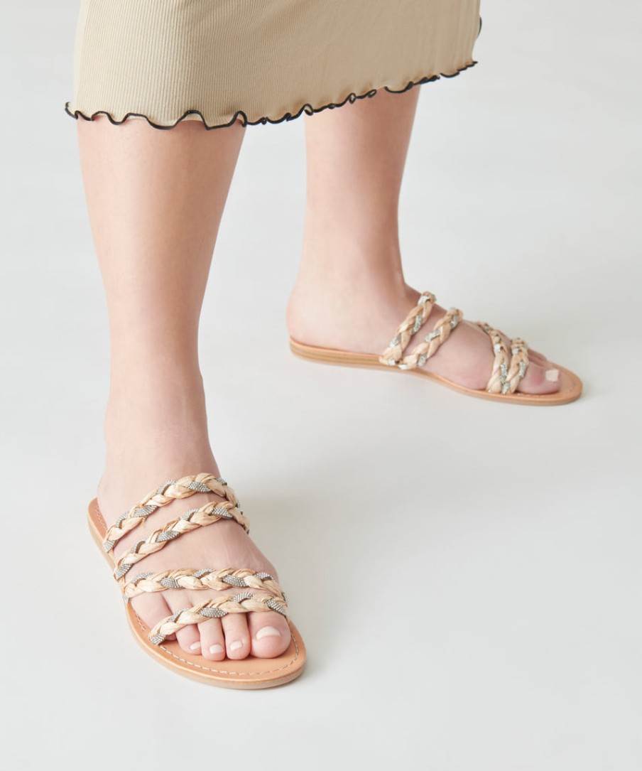 Sandals DOLCE VITA | Khloe Sandals Natural Rhinestone