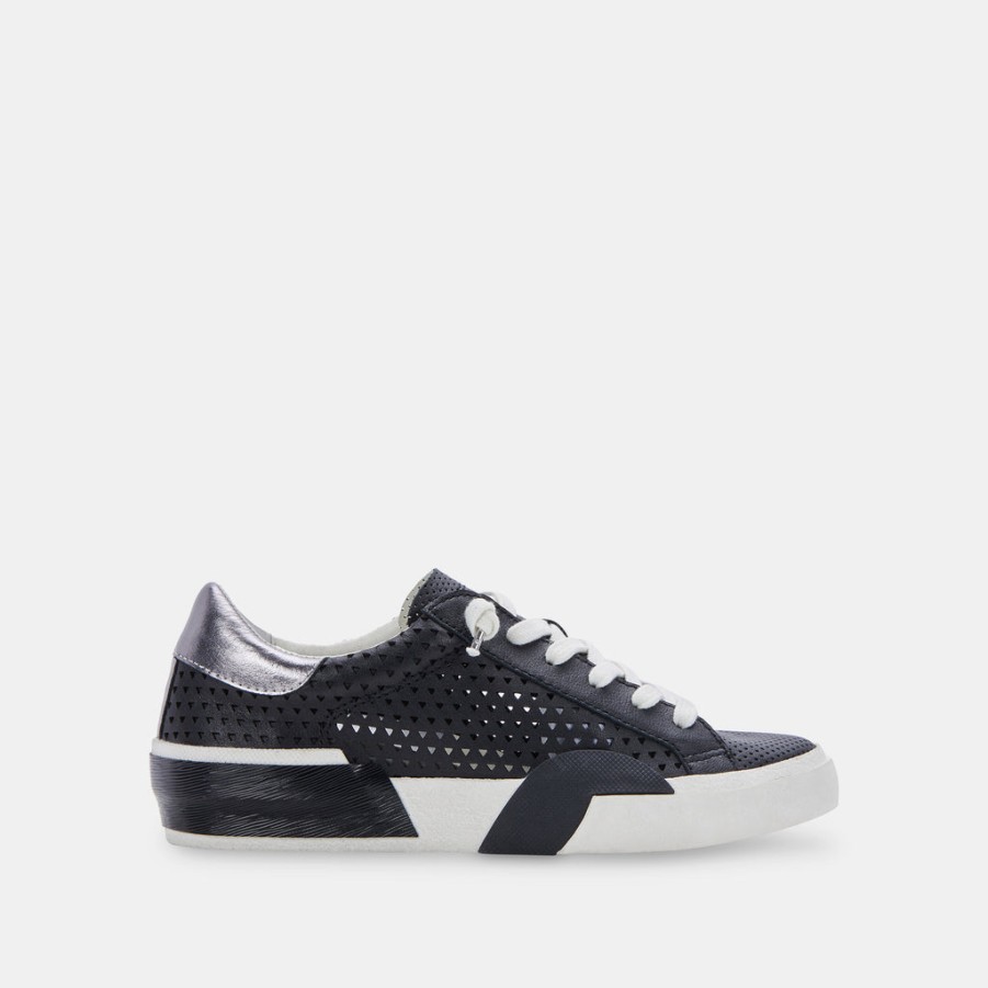 Sneakers DOLCE VITA | Zina Perforated Sneakers Black Perforated Leather