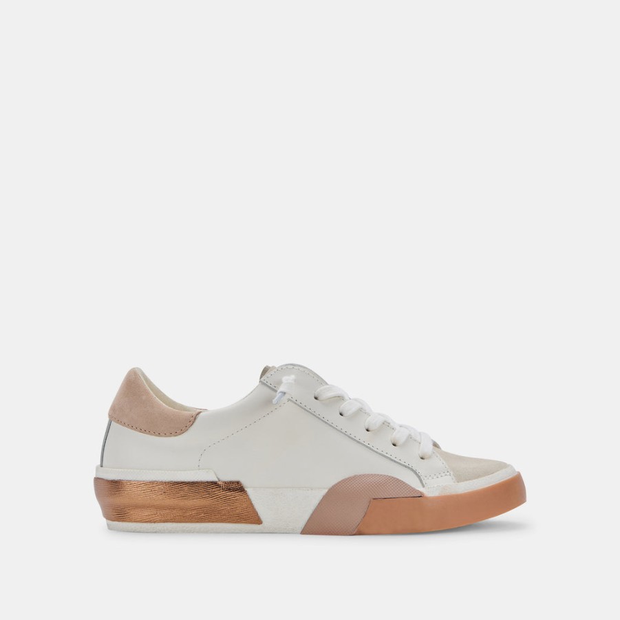 Sneakers DOLCE VITA | Zina Wide Sneakers White Tan Leather