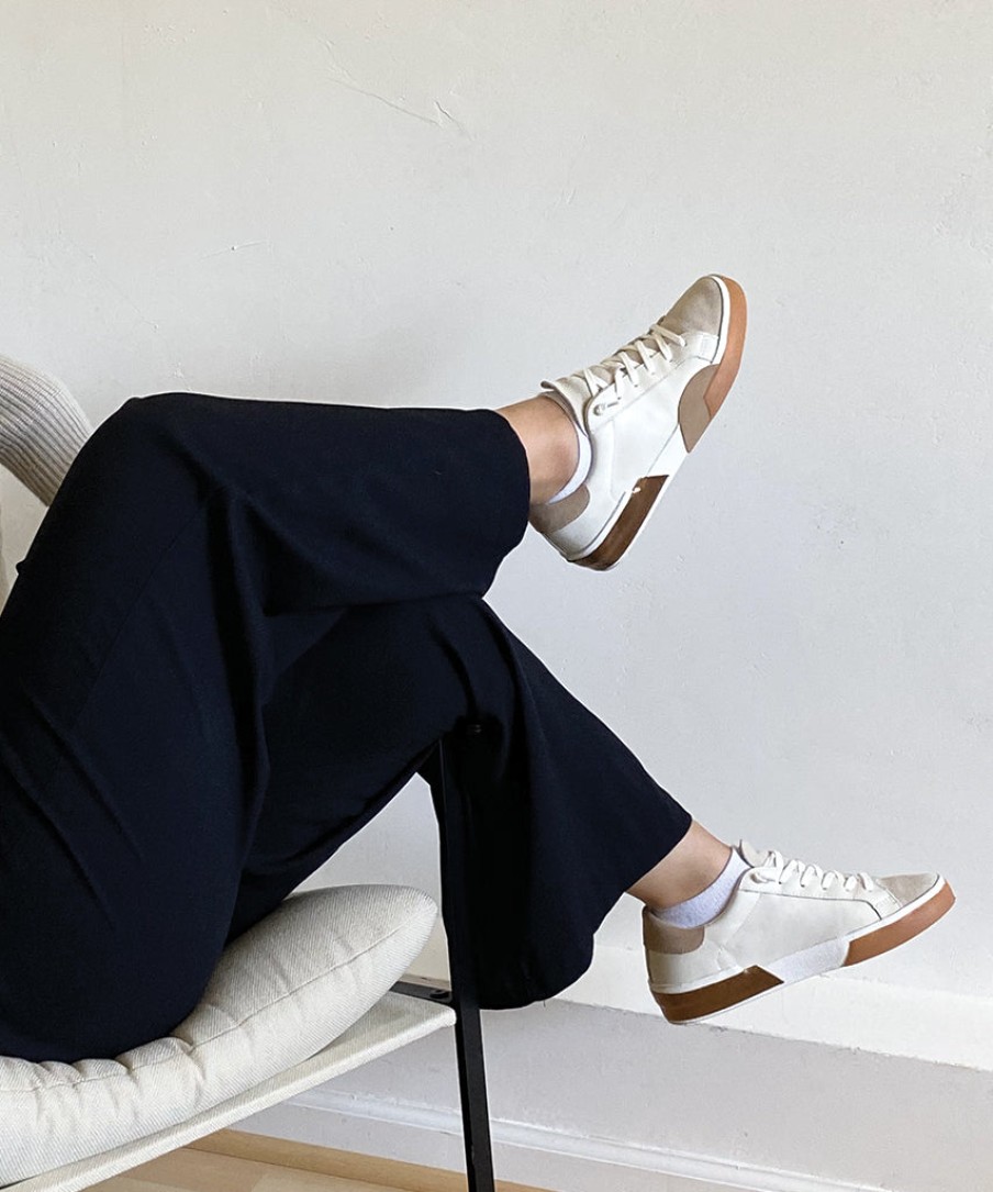 Sneakers DOLCE VITA | Zina Wide Sneakers White Tan Leather