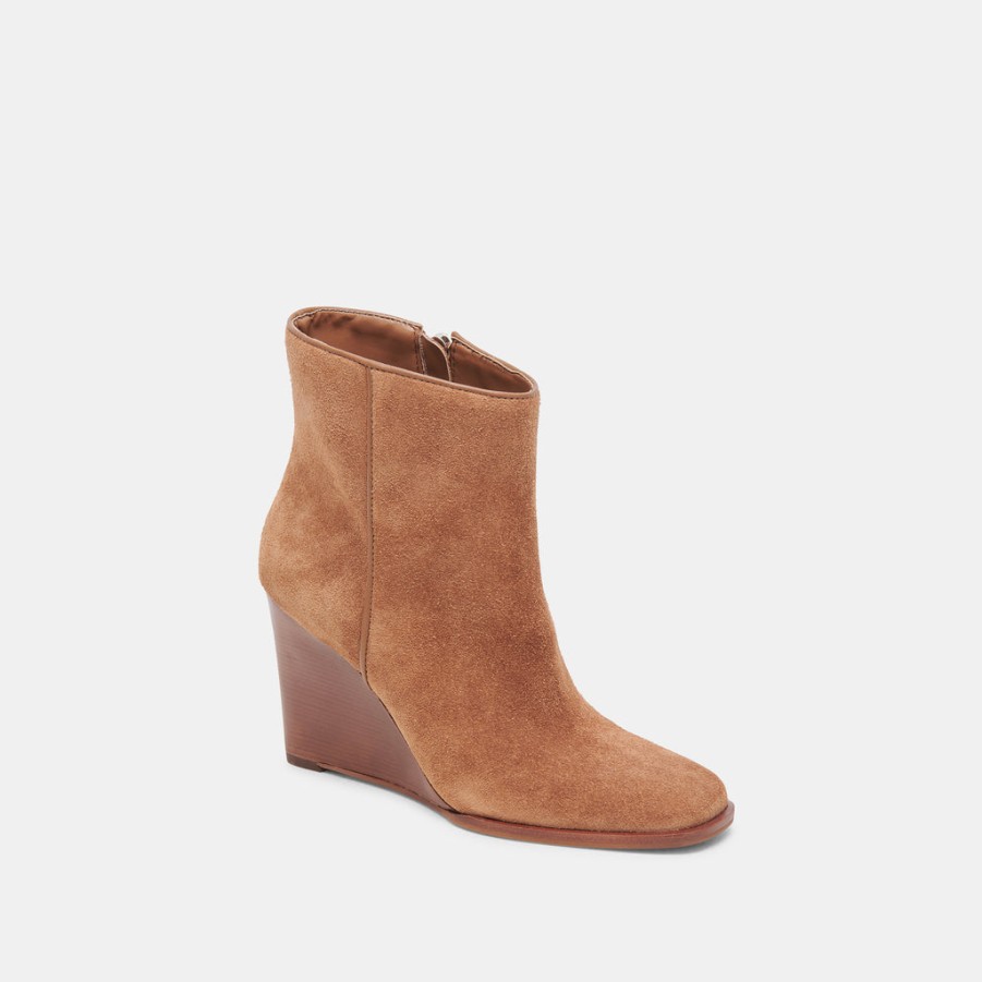 Boots & Booties DOLCE VITA | Susann Wide Booties Chestnut Suede