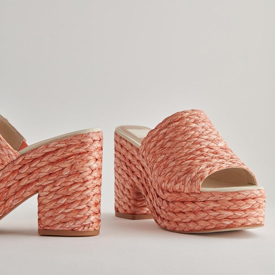 Wedges DOLCE VITA | Elora Heels Orange Raffia